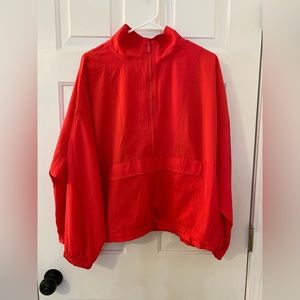 2XL neon red/orange old navy windbreaker